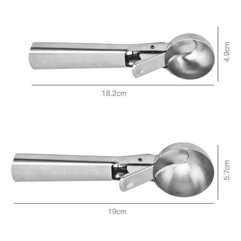 2 Cuchara Para Helado Profesional Artesanal Servir - Norplat