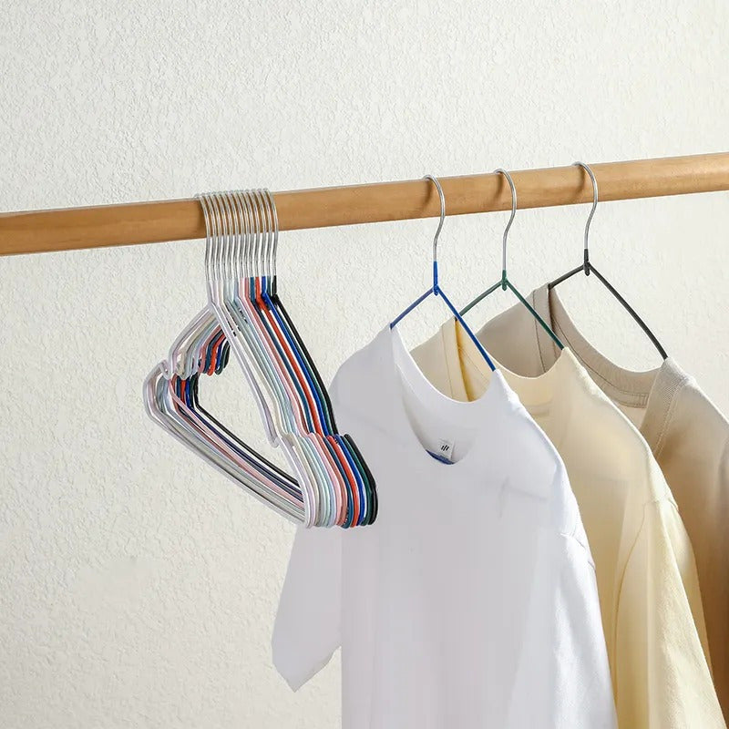 Ganchos Colgadores De Ropa Set 10u Antideslizante Engomados