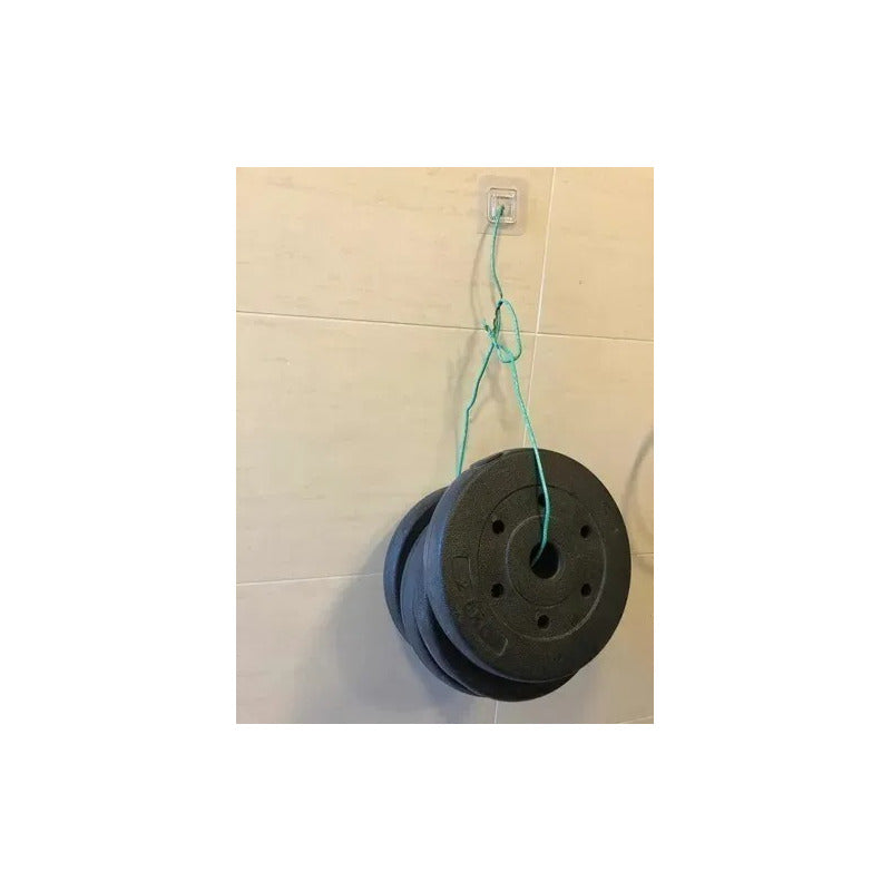 Pack 10 Adhesivos Doble Cara Colgador Gancho Pared - Ome