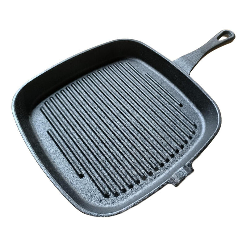 Sartén Bifera Churrasquera Grill Hierro Fundido 24cm Norplat