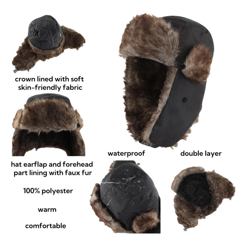 Gorro Invierno Ruso Unisex Cálido Termico Aviador - Norplat
