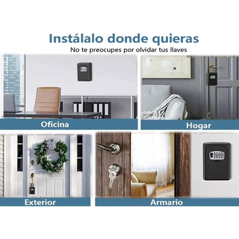 Caja Guarda Llave Con Clave Seguridad Colgante Muro Norplat