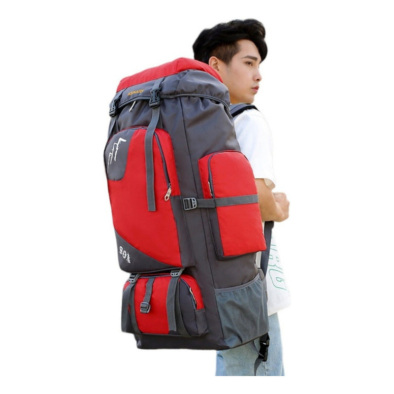 Mochila Impermeable Norplat 90l Para Camping Trekking Viajes