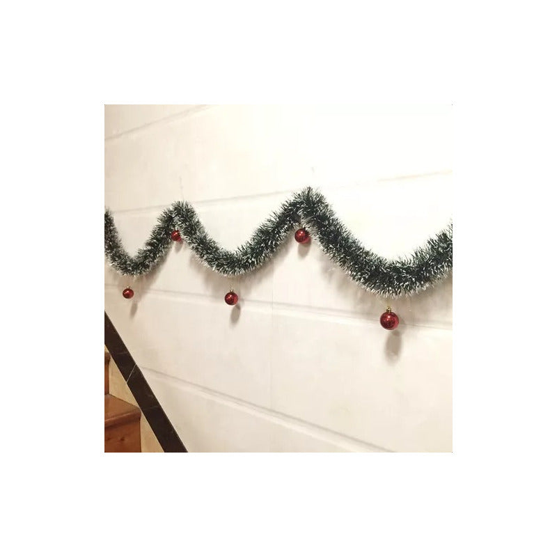 Pack X10 Guirnaldas Espumillón Navideñas 5m Adornos Navidad