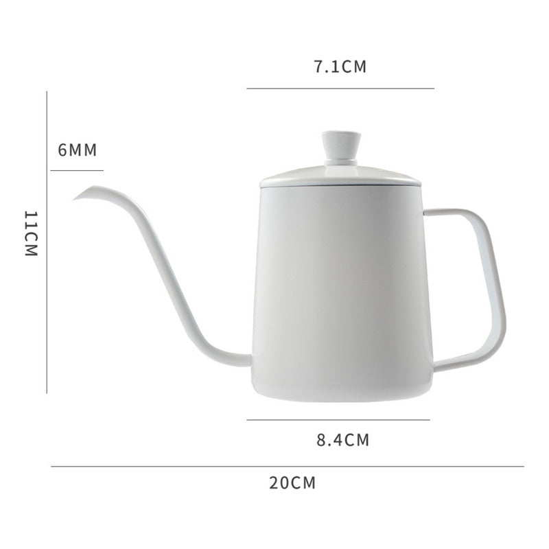 Tetera Cuello Cisne Negra 350 Ml Café Te De Acero Inoxidable