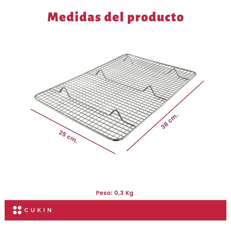 Rejilla De Enfriamiento Para Panes - 38 X 25 Cm - Cukin