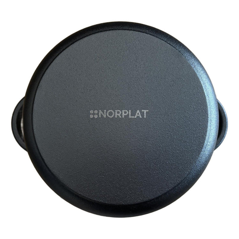 Olla De Hierro Fundido 24 Cm 3.5 Lts - Va Al Horno - Norplat