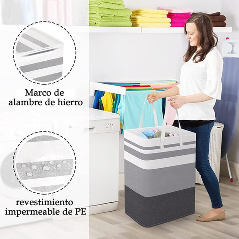 4 Cesto Grande Ropa Sucia Y Lavandería Plegable - Norplat