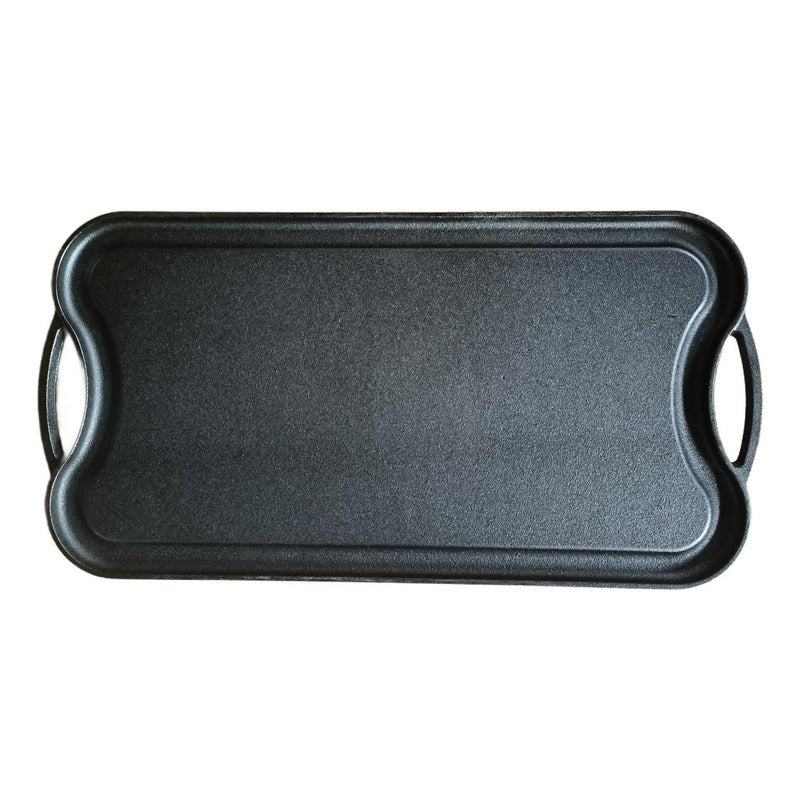Plancha Hierro Fundido Churrasquera 2 En 1 50x25cm - Norplat