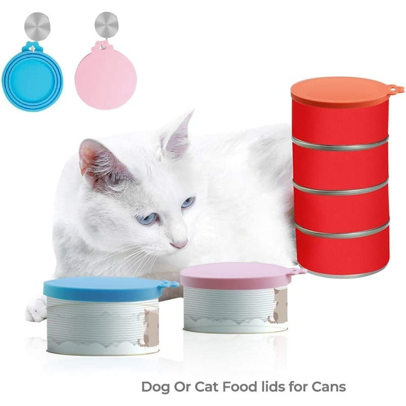 Tapa Para Frascos De Alimento De Mascotas Celeste