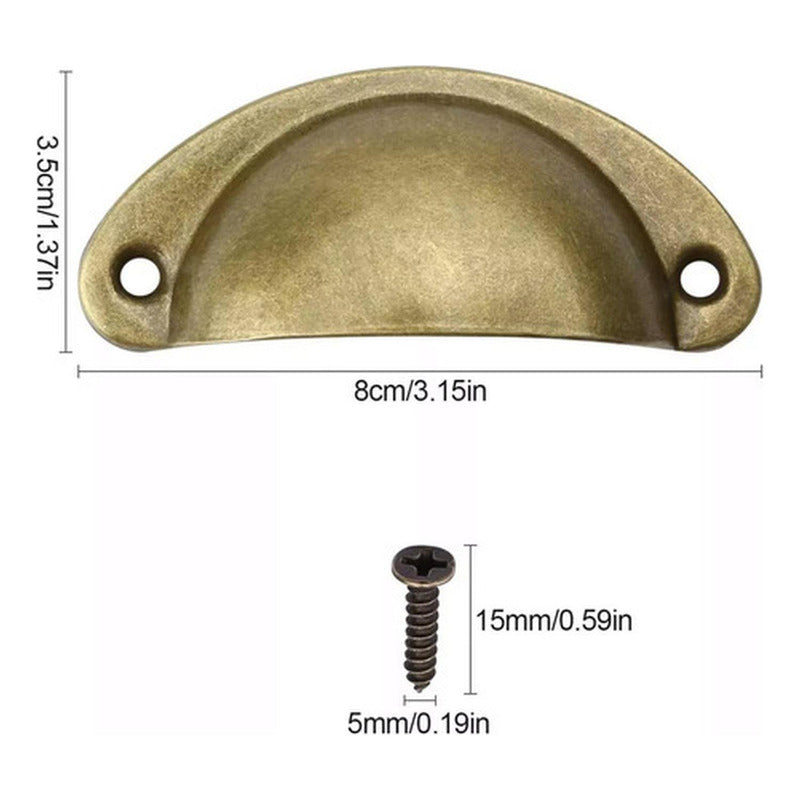Set 12 Tiradores Para Muebles Cocina Cajón Manilla - Norplat