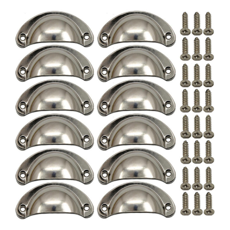 Set 12 Tiradores Para Muebles Cocina Cajón Manilla - Norplat