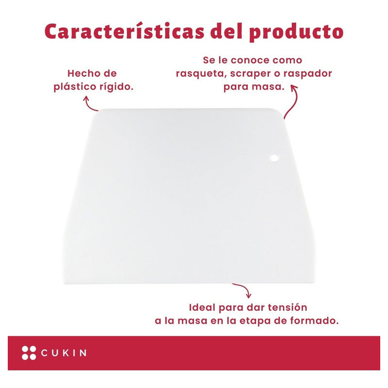 Scraper Para Masa Plástico Rígido - Cukin