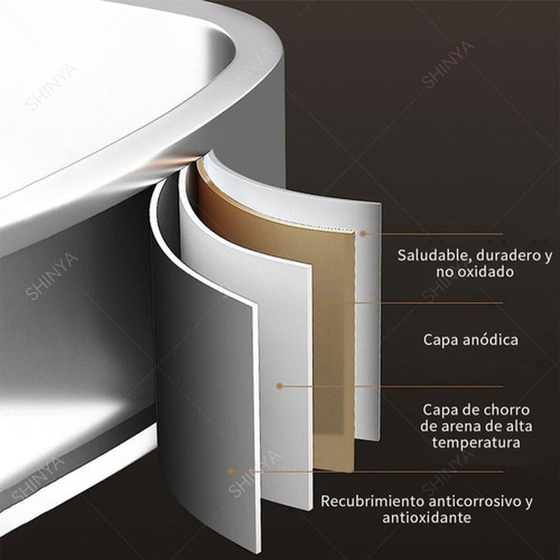 Repisas Esquineras Organizador Baño 2 Pisos Aluminio Norplat