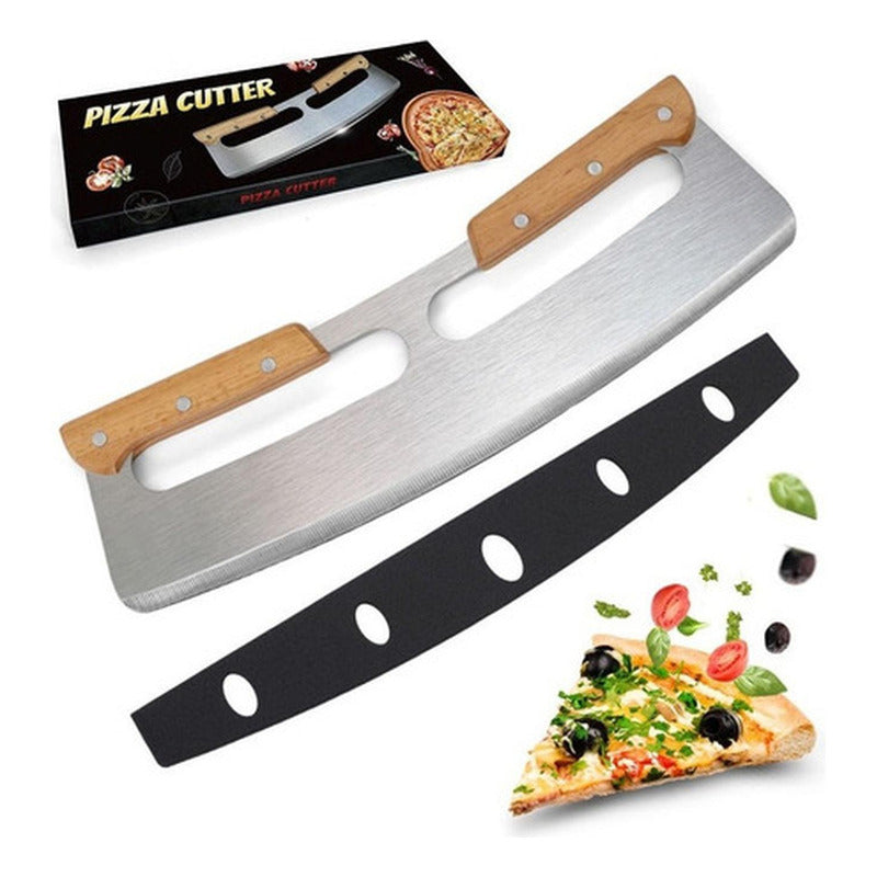 Cortador Pizza Profesional Doble Mango 35 Cm Premium Norplat