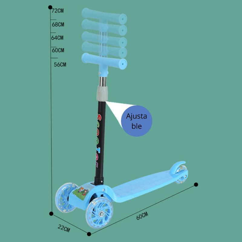 Scooter Rebelde Kids Con Luces Para Niños / Niñas