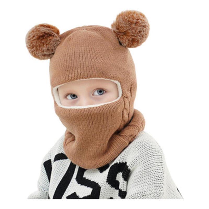 Gorro Con Cuello Bebés 6m A 2 Años Invierno Abrigado Norplat