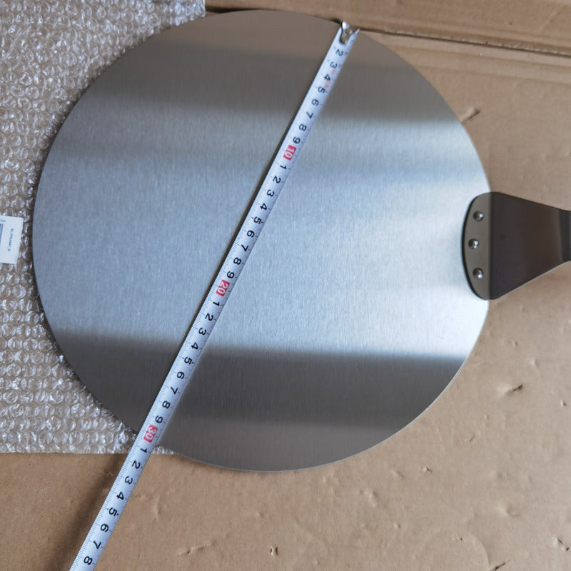 Pala De Pizza Redonda 30 Cm Acero Inox Con Mango De Madera