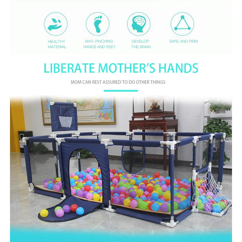 Corral Para Bebe Con Aro De Basket 180cm Seguridad - Norplat