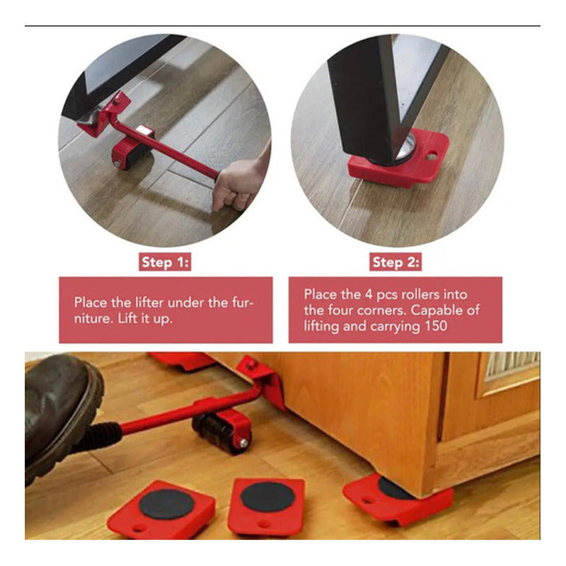 Ruedas Mover Muebles Palanca Deslizadores Elevadores Norplat