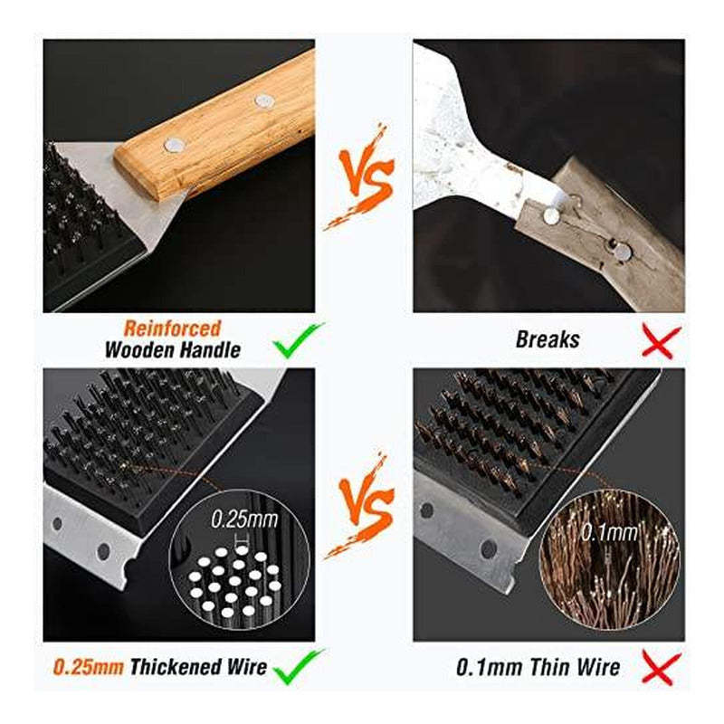 Cepillo Limpia Parrilla Norplat Xl Limpiador De Asado