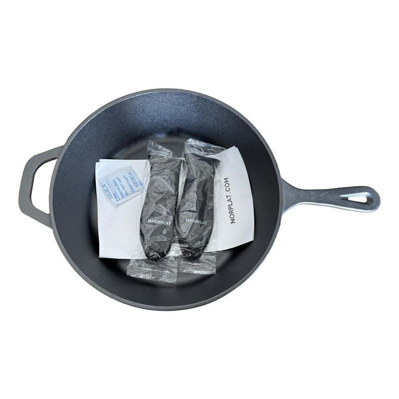 Dutch Oven Norplat Ø26cm 2 Sartenes Hierro Fundido + 2 Grip