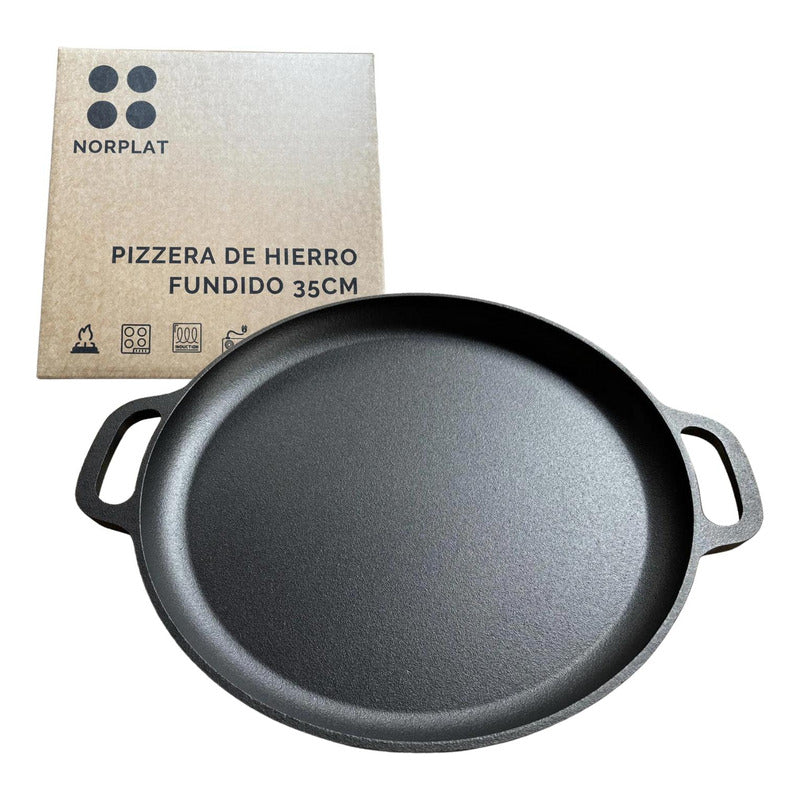 Molde Pizza 34cm Pizzera Argentina Hierro Fundido - Norplat
