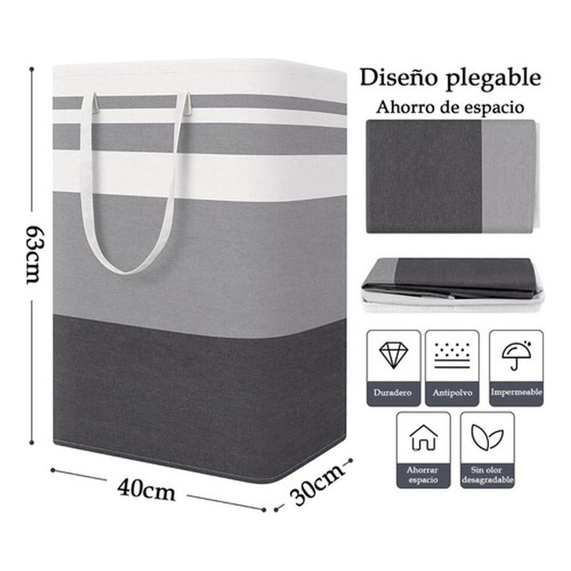 4 Cesto Grande Ropa Sucia Y Lavandería Plegable - Norplat