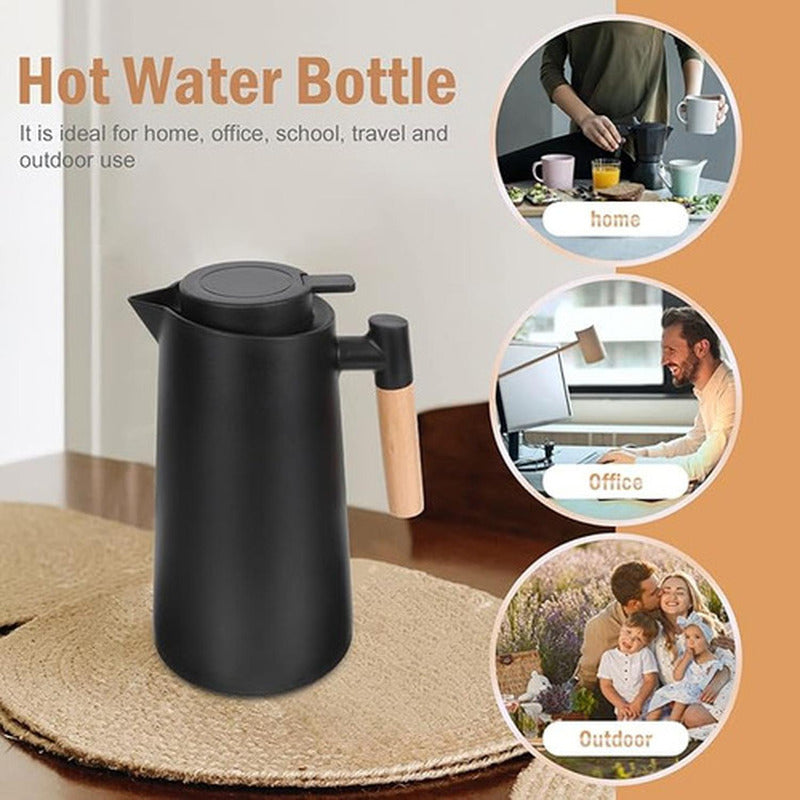 Jarra Termica Norplat 1 Litro Vidrio Aislante Calor Frio