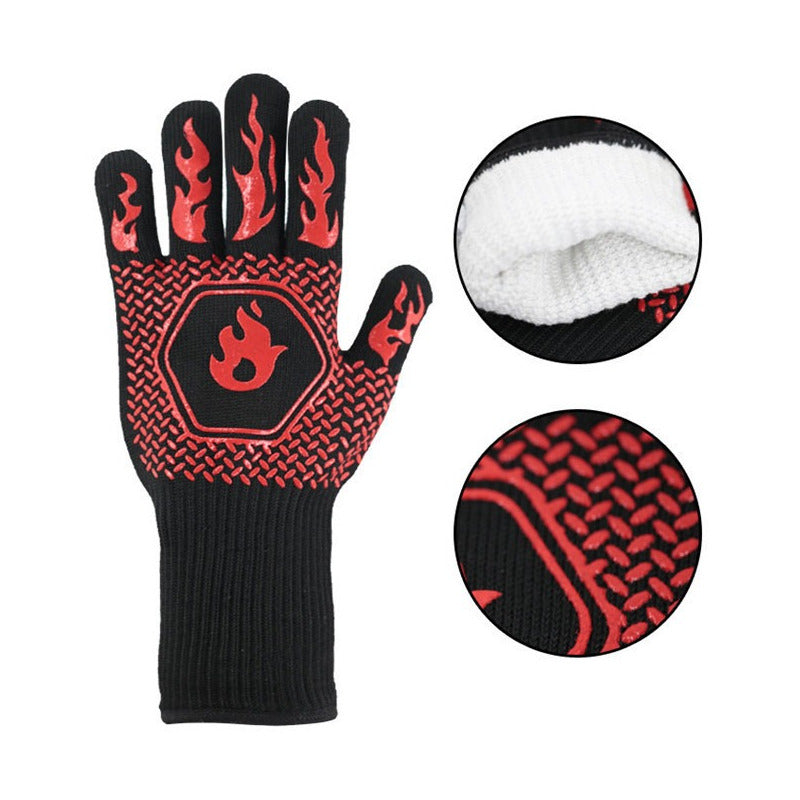 Set 2 Guantes Asado Alta Temperatura Parrillero Cocina Cukin