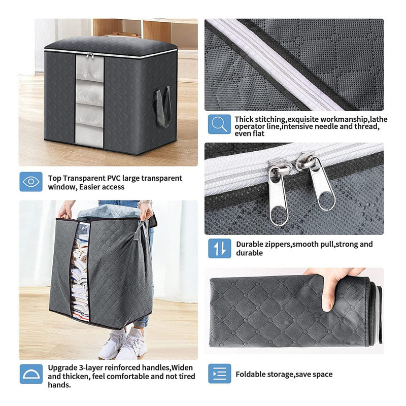 4 Unidades Organizador De Bolsas De Almacenamiento De Ropa
