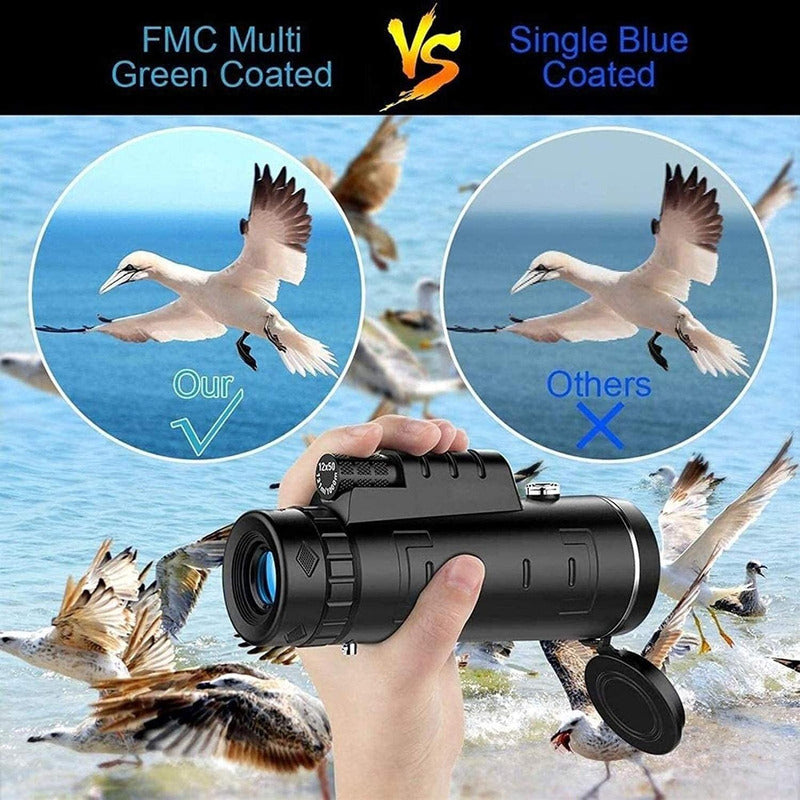 Telescopio Monocular Hd 40x60 Tripode Y Adaptador - Norplat