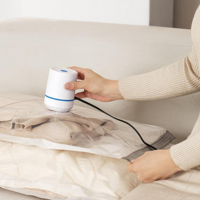 8 Bolsas Al Vacio Para Ropa Viaje Y Bomba Eléctrica Norplat