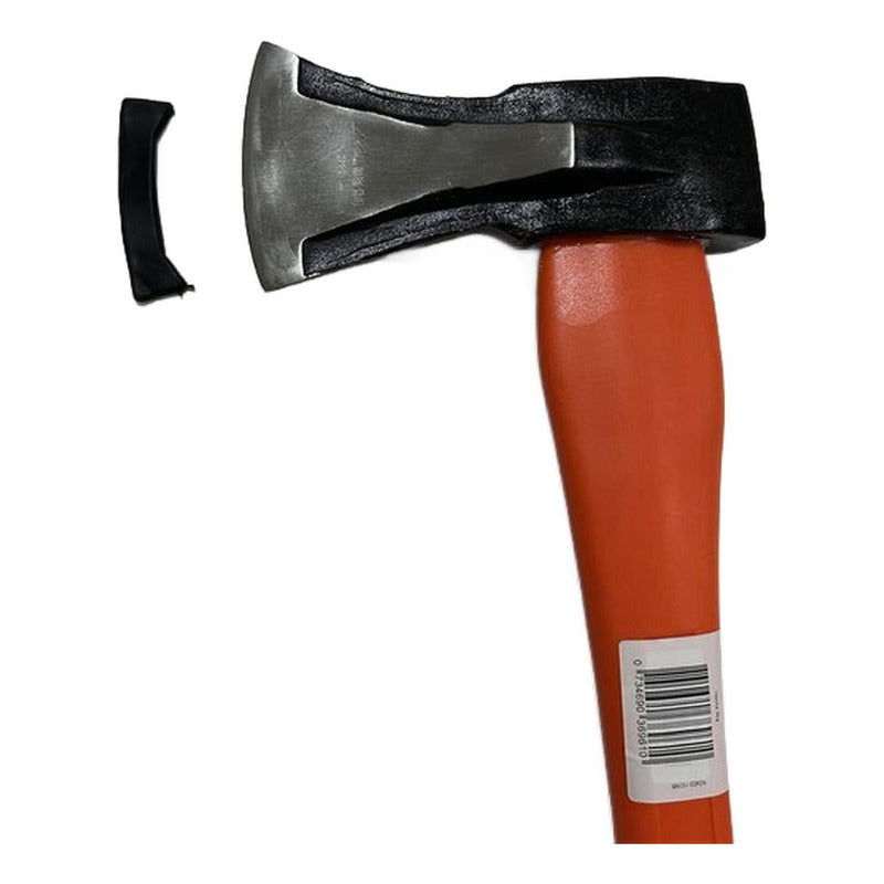 Hacha Para Leña 90cm De Acero Carbono Mango Pp+tpr - Norplat