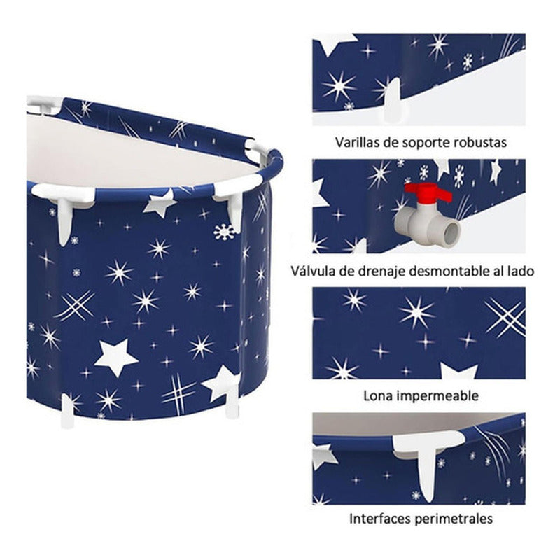 Bañera Plegable Portátil Adultos Y Niños 120×55cm - Norplat