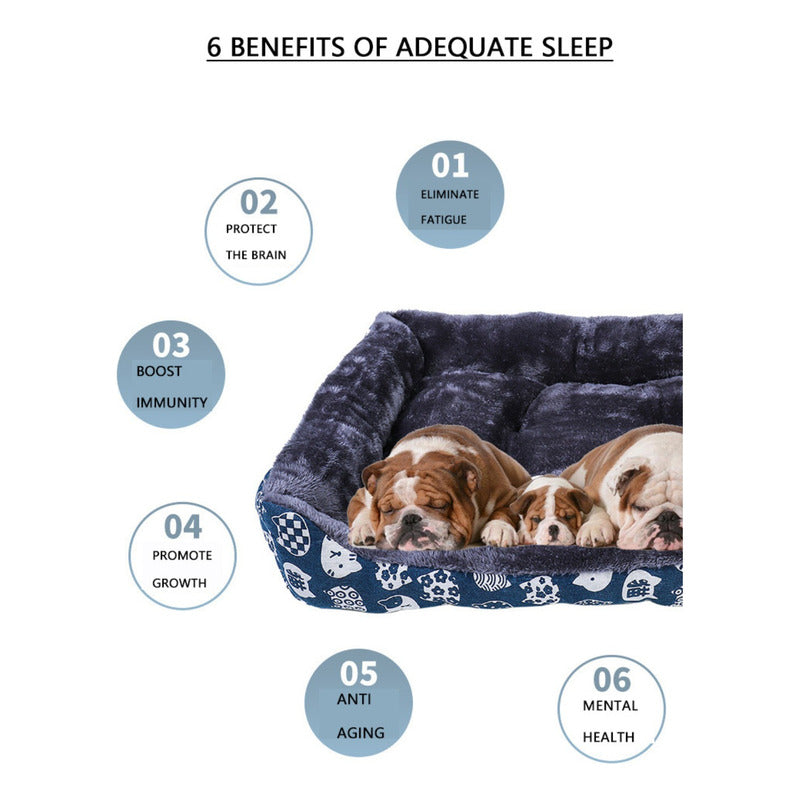 Cama Mascota Ultrasuave Gato Perro L Hasta 15kg - Wuf