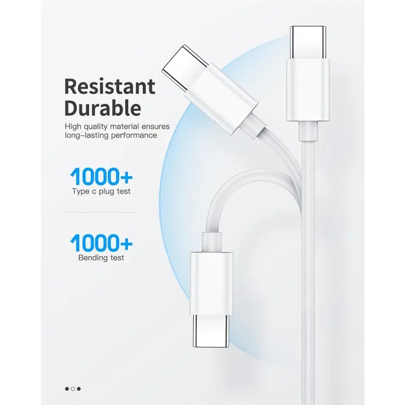 Cable Tipo C A C - Usb C Usbc - Carga Rápida 60w - Norplat