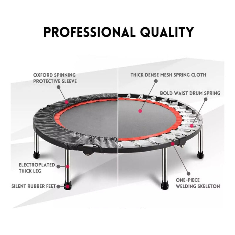 Trampolin Fitness Redondo Con Mango Y Cobertor 100cm Norplat