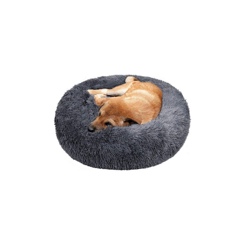 Cama Mascotas Antiestrés Peluda Perros Gatos 50 Cm - Norplat