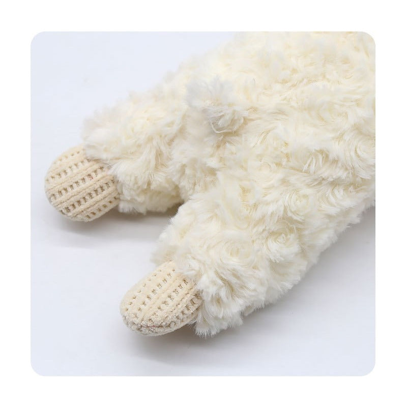 Peluche Oveja Con Texturas Y Sonido Para Mascotas Y Niños