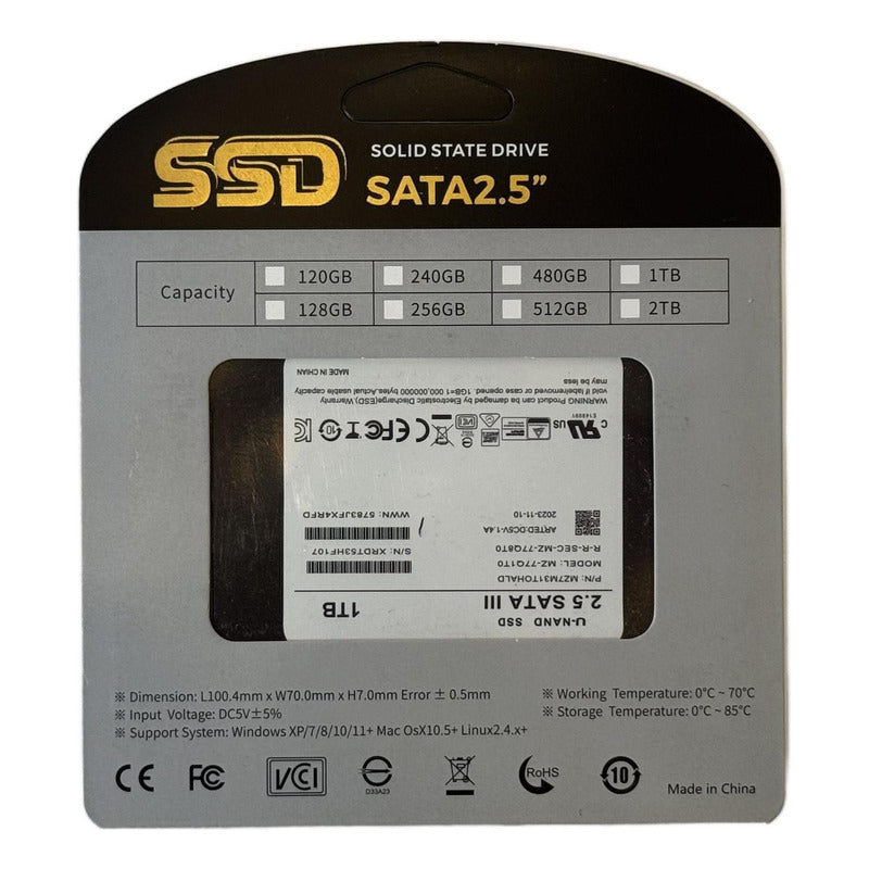 Disco Solido Externo Ssd 1tb Nand Sata Iii Usb - Norplat