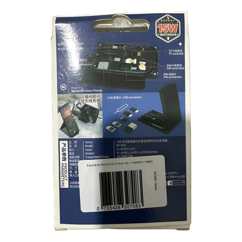 Estuche Cargador Inalambrico Cable Usb-c Para iPhone Norplat