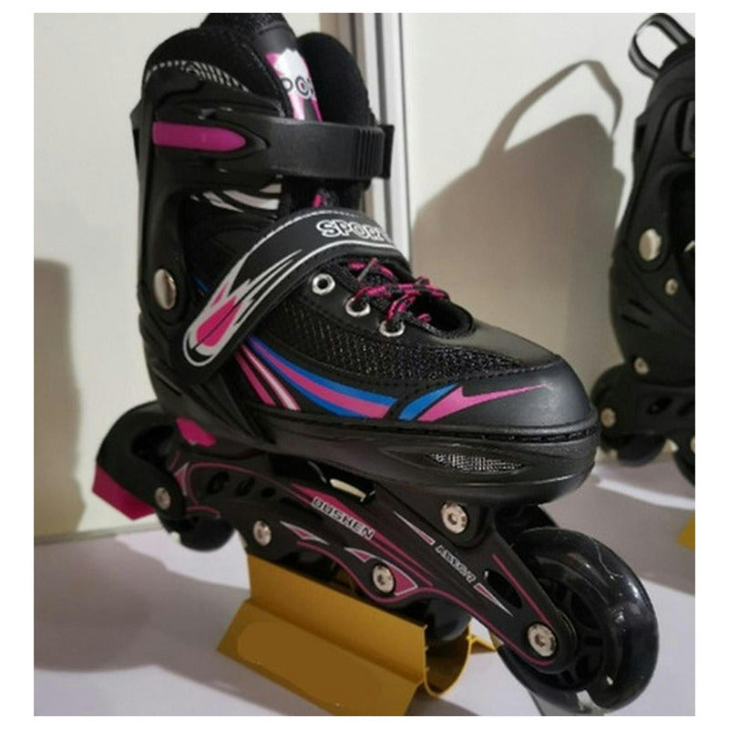 Patines En Linea Rollers Adolescentes Adultos Ajustable