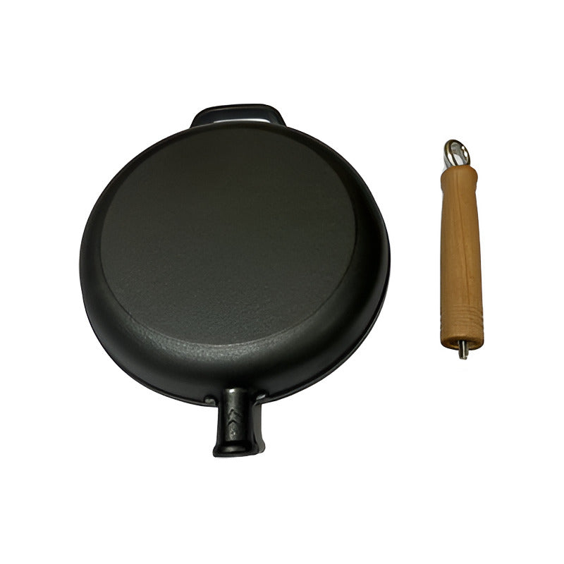 Sarten Hierro Fundido Norplat 24cm Mango Madera Sin Bpa Pfoa
