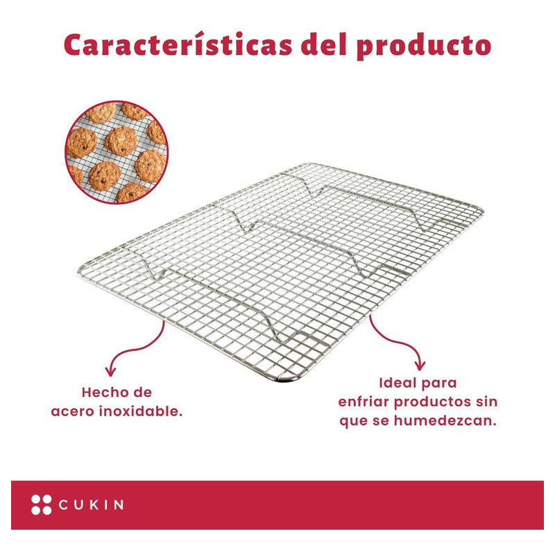 Rejilla De Enfriamiento Para Panes - 38 X 25 Cm - Cukin
