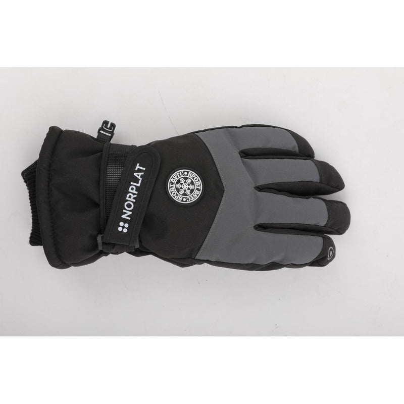 Guantes Térmicos Invierno Ski Nieve Pantalla Táctil Norplat Negro - L