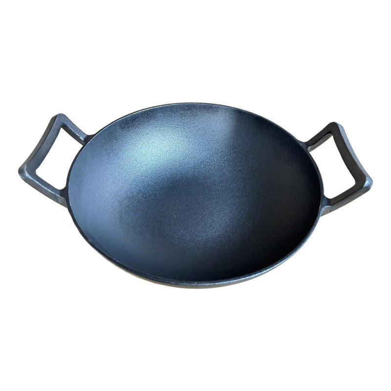 Wok De Hierro Fundido 32 X 9 Cm Redondo - Norplat