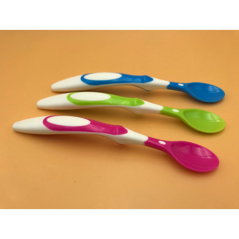Pack 6 Cucharas Punta Blanda Para Bebes Bpa Free - Norplat