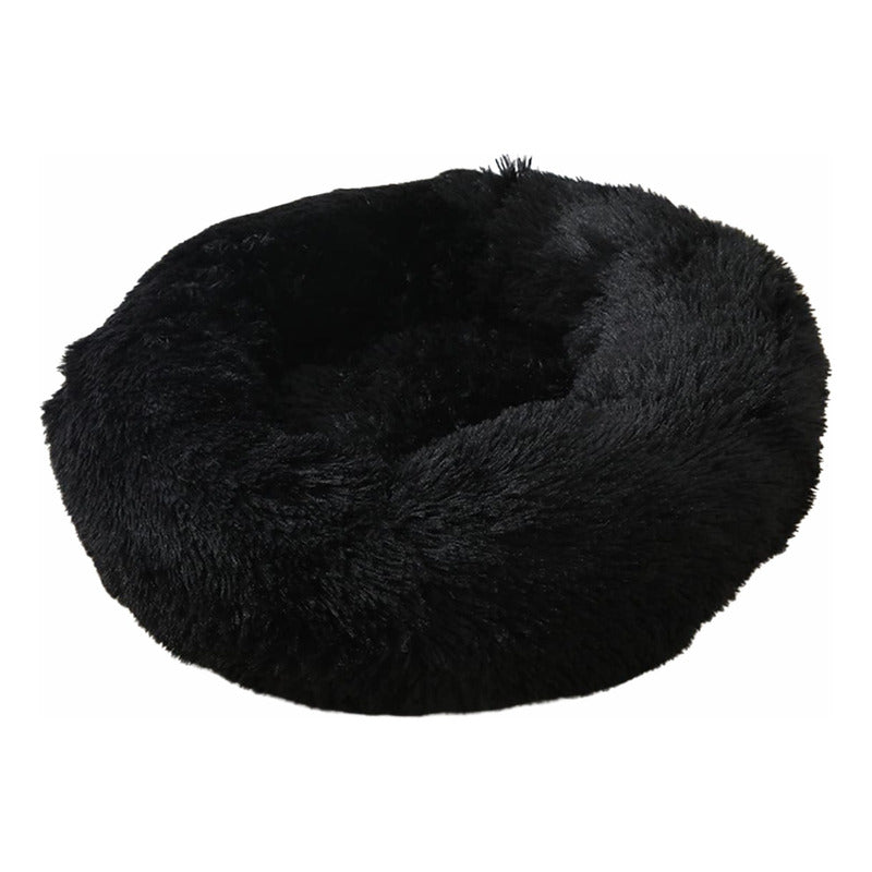 Cama Mascota Perro Grande Antiestres 110cm Talla Xxl Norplat Negro Liso