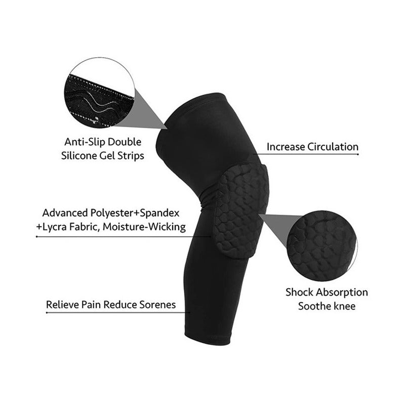 Par Rodillera Honeycomb Con Proteccion Deportiva